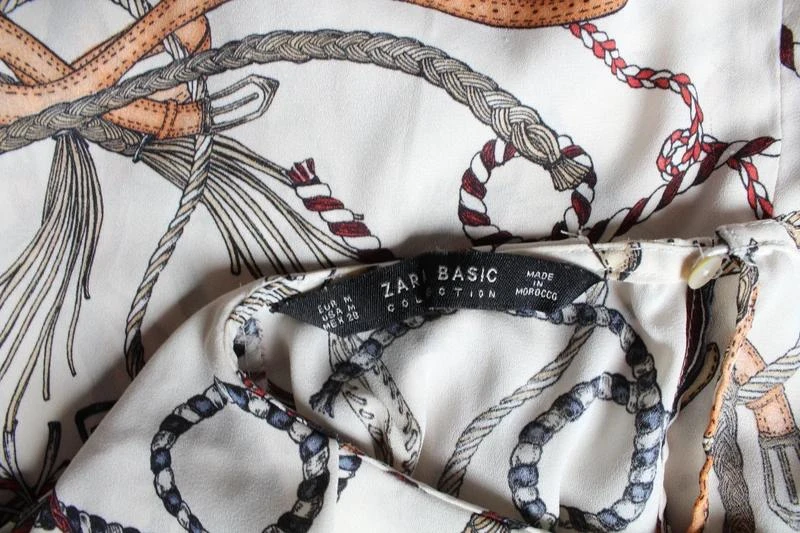 Blusa com estampa de cordão Zara – photo 4